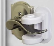👶 baby proof door handle lock: secure your child's safety with white pro door handle baby proof device (pack of 4) logo