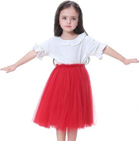 img 4 attached to Flofallzique Tulle Dancing Toddler Clothes Girls' Clothing : Skirts & Skorts