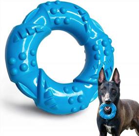 img 4 attached to Durable Dog Chew Toys For Aggressive Chewers - EASTBLUE'S Ultra-Tough Natural Rubber Puppy Toy For Large And Medium Breeds