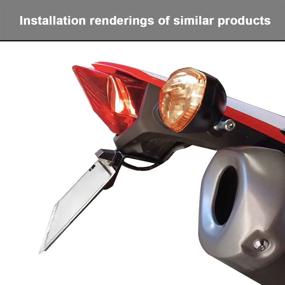 img 3 attached to 🏍️ 2021 Xitomer CRF300L/RALLY Fender Eliminator and Tail Tidy with LED Plate Light - License Plate Holder for CRF300L RALLY 2021-2022 and CRF300RX RL