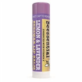 img 3 attached to Moisturize And Soothe With Beessential All Natural Lemon Lavender Lip Balm For Dry And Chapped Lips - 2 Pack