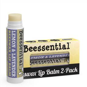 img 4 attached to Moisturize And Soothe With Beessential All Natural Lemon Lavender Lip Balm For Dry And Chapped Lips - 2 Pack
