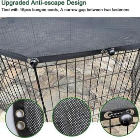 img 1 attached to 🐾 Enhance your Dog's Comfort and Safety: Universal Dog Playpen Top Cover for Outdoor and Indoor Use
