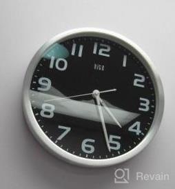 img 5 attached to Keep Time In Silence: 12 Inch HITO Wall Clock With Smart Nightlight And Brightness Adjustability