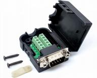 signal module with nut terminal connector for db9 male 9pin logo