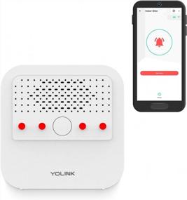img 4 attached to Wireless Smart Siren Alarm For Home Security With 110 DB Volume, Panic Alert, Remote Control, And Compatibility With Alexa, Google, Home Assistant, IFTTT - Requires Hub