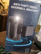img 1 attached to 🔒 Adjustable Anti-Theft Video Doorbell Mount Bracket - No Drilling, Unobstructed Doorbell Motion Sensor - Ideal Mounting Accessories for Homes, Apartments, and Offices review by Anthony Montgomery