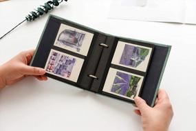 img 2 attached to Мини-фотоальбом цвета хаки на 100 карманов для Fujifilm Instax Mini 9, Mini 8, Mini 90, Mini 25, Polaroid Snap PIC-300, 3-дюймовой пленки Kodak Mini от Ablus