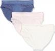 3 pack of arabella women's supersoft brushed microfiber bikini with lace by amazon brand logo