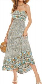img 4 attached to Stylish And Chic: Women'S Floral Maxi Dresses For Summer Beach Parties