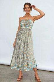 img 2 attached to Stylish And Chic: Women'S Floral Maxi Dresses For Summer Beach Parties