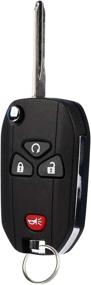 img 4 attached to Flip Key Fob Fits 2007-2016 Buick Cadillac GMC Chevy Saturn Keyless Entry Remote (15913421)