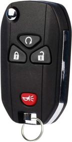 img 3 attached to Flip Key Fob Fits 2007-2016 Buick Cadillac GMC Chevy Saturn Keyless Entry Remote (15913421)