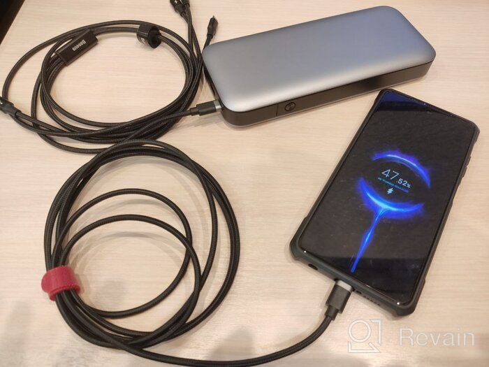 img 1 attached to 🔌 Baseus 3-in-1 Fast Charging Data Cable - Type-C to C/Lightning/Micro USB - PD 20W - 1.5m - Black (CAMLT-SC01) review by Iseul Chang ᠌