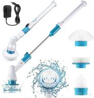 noasage electric spin scrubber,360 cordless shower floor scrubber with 3 replaceable brush heads and 1 extension arm - perfect for cleaning bathtubs, kitchens, bathrooms, tiles, and toilets logo