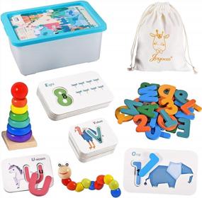 img 4 attached to Enhance Early Years Learning With Joyooss Alphabet And Number Flash Cards & Matching Games