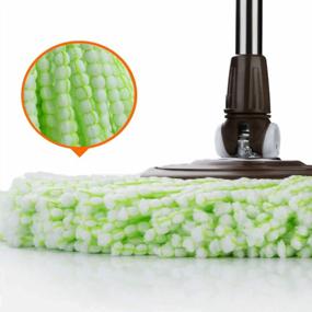 img 3 attached to Revamp Your Oshang Spin Mop With Top-Quality Replacement Microfiber Pads - Set Of 2