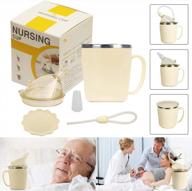 kikigoal disabled patient drinking cup with straw for convalescent feeding, maternity water porridge soup aids логотип