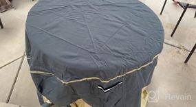img 8 attached to Waterproof And Heavy-Duty 62-Inch Round Patio Furniture Cover Made Of 600D Oxford Cloth For Outdoor Dining Tables And Chairs Set - Ideal For Protecting Outdoor Furniture From Weather Elements
