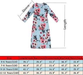 img 1 attached to 🌸 YIJODM Flower Printed Pockets: Stylish Holiday Girls' Clothing & Dresses