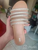 img 1 attached to Bling Into Summer With REDTOP Women'S Rhinestone Flat Sandals – Comfortable And Chic review by Alicia Neal