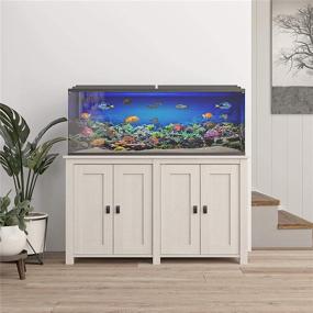 img 4 attached to 🐠 Ollie & Hutch Farmington Ivory 55 Gallon Aquarium Stand: Solid Support for Your Aquatic Paradise