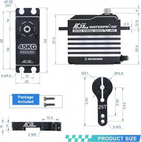 img 2 attached to AGFRC IP67 Waterproof 45KG Full Metal Gear Digital Programmable Brushless Servo Motor High-Torque For 1/8 1/10 RC Models, 180° Control Angle (A81BHMW&AGF-SPV3)