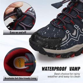 img 2 attached to Кроссовки UOVO Sneakers Waterproof Resistant Numeric_3_Point_5 для мальчиков через Sneakers