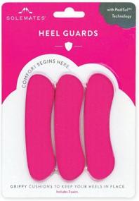 img 4 attached to Slip-Free Comfort: 3-Pair Heel Guards With Self-Adhesive Pads And Cups For Women'S Shoes