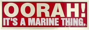 img 1 attached to Oorah Marine Metallic Bumper Sticker