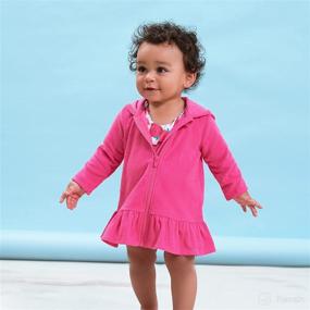 img 1 attached to Gerber Toddler Zipper Hoodie Swimsuit