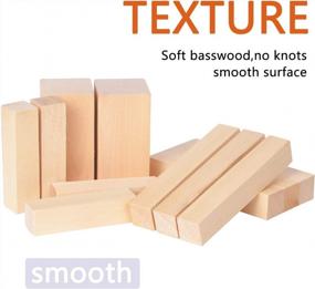 img 3 attached to Start Whittling Today With Kingcraft'S 12 Pack Of Soft Solid Baswood Carving Blocks - Perfect For Beginners And Kids!