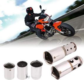 img 2 attached to 🔇 Rustproof Stainless Steel DB Killer 51mm Muffler Inserts - ATV Silencer Noise Eliminator (2-pack)