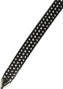 img 1 attached to Perry Ellis Portfolio Braided Black Men's Accessories : Belts