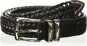 img 3 attached to Perry Ellis Portfolio Braided Black Men's Accessories : Belts