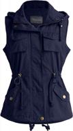 stylish and functional: fashionomics women's vintage camouflage safari vest with removable hood logo