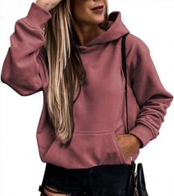 img 4 attached to Stylish And Comfortable Long Sleeve Hoodies For Women With Pocket By Asvivid