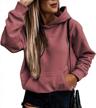 stylish and comfortable long sleeve hoodies for women with pocket by asvivid logo
