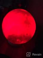 img 1 attached to 3D Galaxy Ball Moon Lamp - 16 Colors Moonlight Globe Luna Night Light With Stand Remote & Touch Control Night Light Bedroom Decor For Kids Girls Boys Women Gifts (Moon-2) review by Josh Zuvers