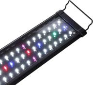 🐠 shupat full spectrum aquarium light: aluminum alloy shell with extendable brackets for fish tanks - white blue red led combination, ideal for freshwater plants logo