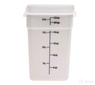 🥡 efficient food storage: cambro 22sfsp148 white poly 22 qt camsquare container логотип