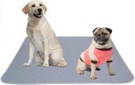 многоразовые моющиеся подушечки для мочи для собак, грязезащитные и нескользящие коврики для дрессировки домашних животных с превосходными характеристиками впитывания логотип