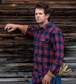 img 1 attached to Legendary Whitetails Flannels Shale Plaid Men's Clothing for Shirts