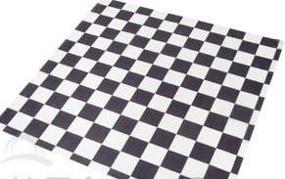 img 2 attached to Food Grade Checkered 🍽️ Tissue Paper, Black & White