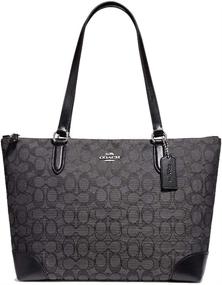 img 4 attached to Coach Womens Outline Signature Brown Women's Handbags & Wallets ~ Shoulder Bags