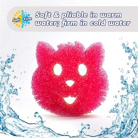 img 1 attached to Scrub Daddy Dual Sided Sponge Scrubber Cleaning Supplies