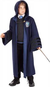 img 4 attached to Step Into The Wizarding World: Vintage Hogwarts Ravenclaw Robe For Kids