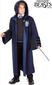 img 3 attached to Step Into The Wizarding World: Vintage Hogwarts Ravenclaw Robe For Kids
