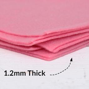 img 2 attached to Премиум 12 "X 10 ярдов розовый мягкий шерстяной войлочный рулон ткани - толщина 1,2 мм для поделок, шитья и поделок, совместимый с Cricut Maker