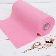 premium 12" x 10yd pink soft wool-like felt fabric roll - 1.2mm thick for diy crafts, sewing & crafting projects compatible with cricut maker logo